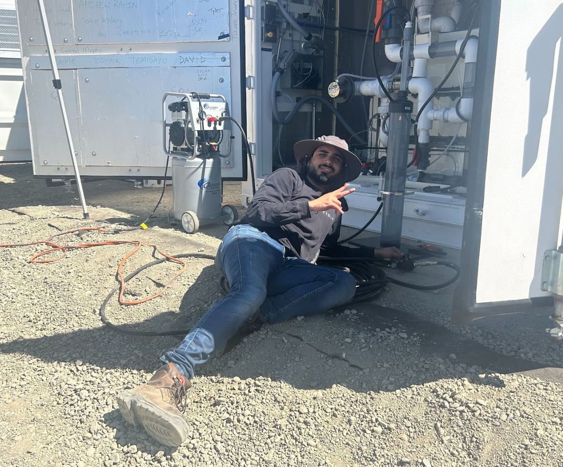 Leak testing modules in the field.