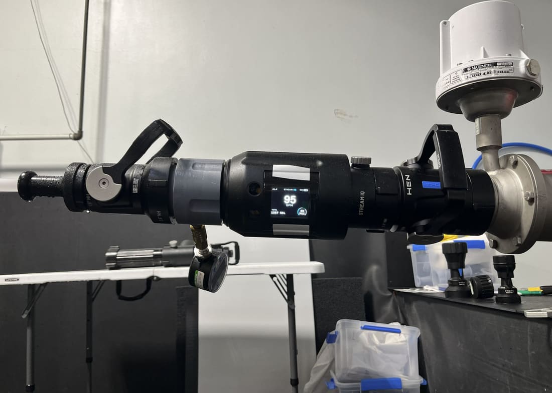 Instrumented test rig for flow and pressure characterisation.