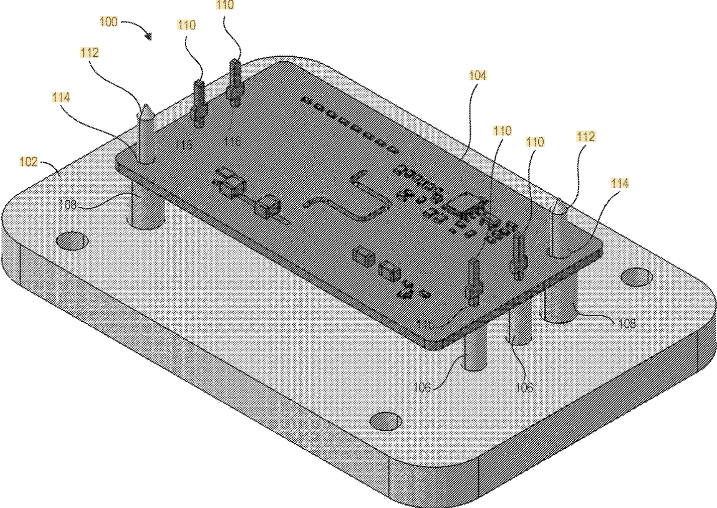 Press-fit fasteners for securing components together